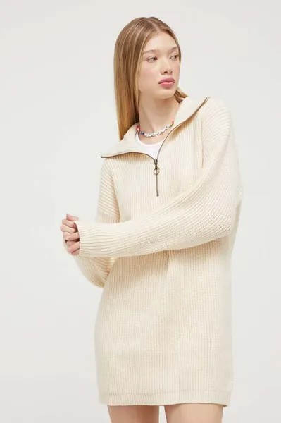 Платье из смесовой шерсти Billabong, бежевый
