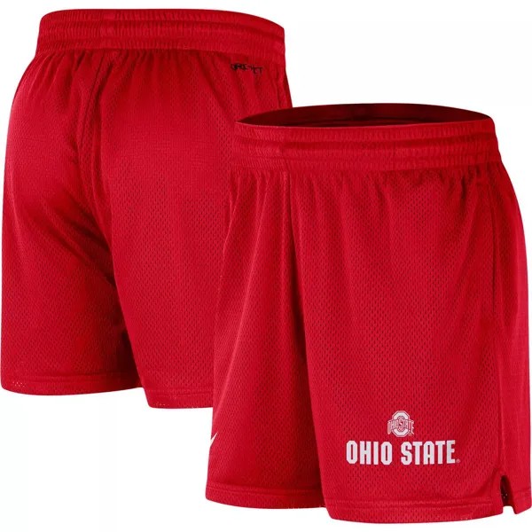 Мужские спортивные шорты из сетки Scarlet Ohio State Buckeyes Nike