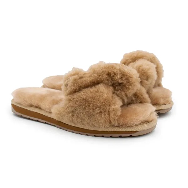 Тапочки женские Emu Australia Naledi W12594 бежевые 40 EU