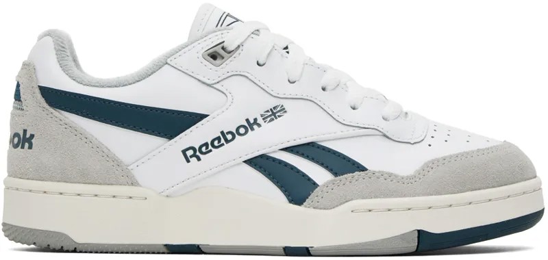 Бело-темно-синие кроссовки Reebok Classics BB 4000 II