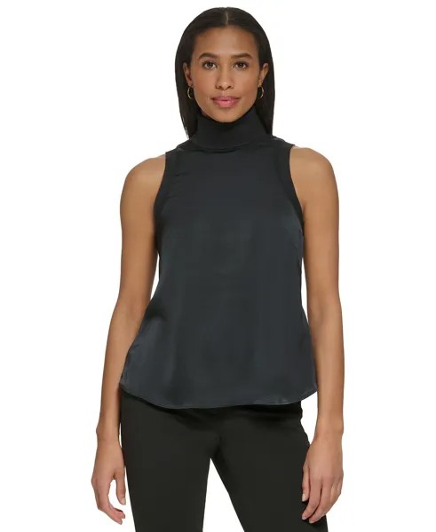 Женская водолазка без рукавов DKNY, черный