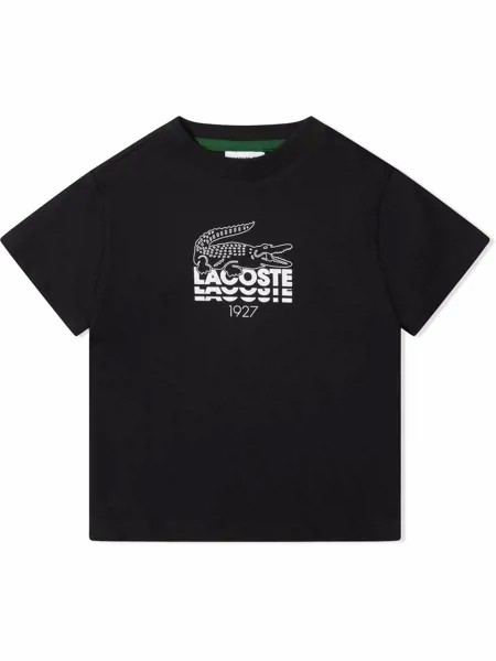 Lacoste Kids футболка с графичным принтом