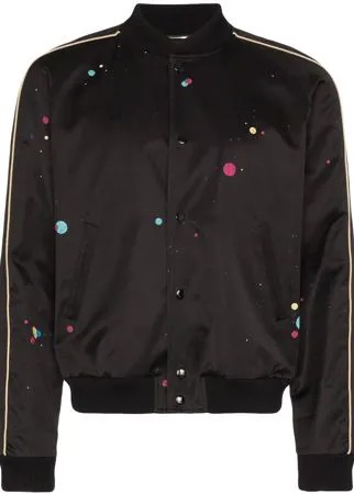 Saint Laurent бомбер Galaxy с логотипом