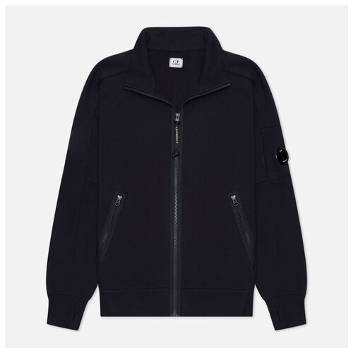 Мужская толстовка C.P. Company Diagonal Raised Fleece Zip Stand Up Collar Neck синий , Размер XL