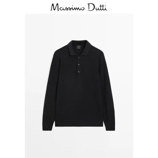 Свитер мужской Massimo Dutti, черный