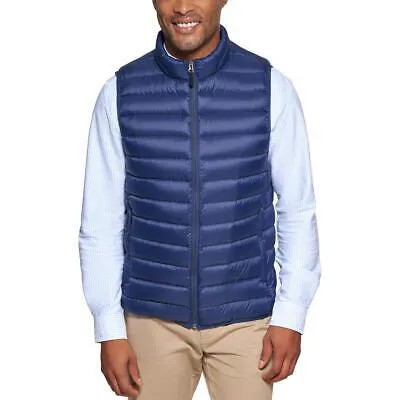 Club Room Mens Navy Quilted Duck Down Packable Vest Верхняя одежда XL BHFO 4747
