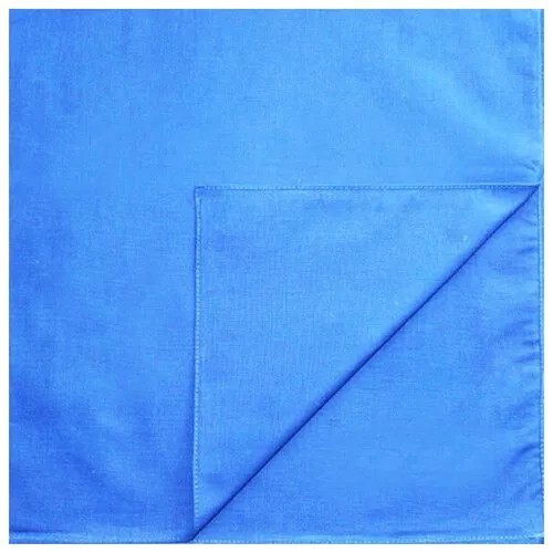 Бандана однотонная, цвет голубой 60 х 60 см