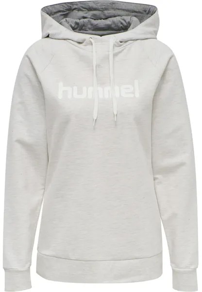 Толстовка Hummel Baumwoll Hoodie Hmlgo Cotton Logo Hoodie Woman, цвет EGRET MELANGE