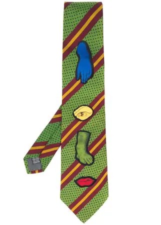 Jean Paul Gaultier Pre-Owned галстук 1990-х годов с принтом
