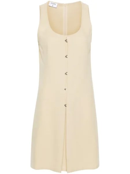 Filippa K платье мини The Re:sourced Crepe, зеленый