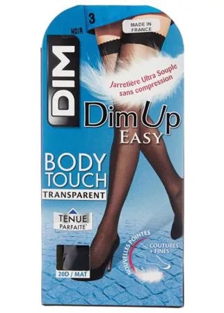 Чулки DIM Dim Up Body Touch Voile 20 den, размер 3, noir (черный)