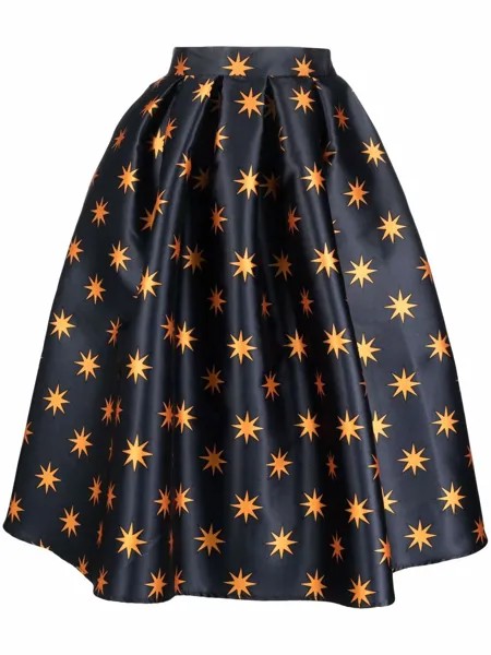 Alessandro enriquez расклешенная юбка Starry с принтом
