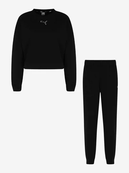 Спортивный костюм женский PUMA Loungewear, Черный, размер 46-48