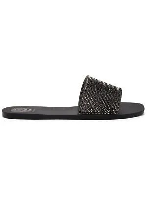 Женские шлепанцы VINCE CAMUTO с черными стразами Jacquell Square Toe Slip On Slide 6