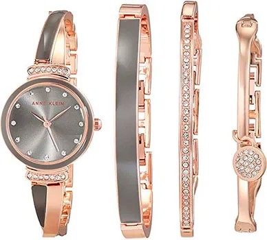 Fashion наручные  женские часы Anne Klein 2716GYST. Коллекция Box Set