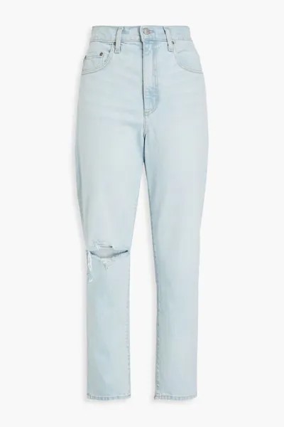 Укороченные прямые джинсы Frankie с высокой посадкой Nobody Denim, легкий деним