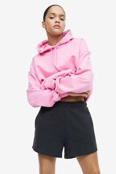 Трикотажные спортивные шорты DryMove H&M, черный