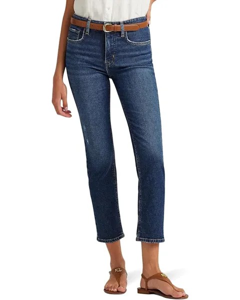 Джинсы LAUREN Ralph Lauren High-Rise Straight Ankle Jeans in Atlas Wash, цвет Atlas Wash