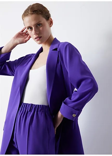 Повседневная фиолетовая женская куртка İpekyol