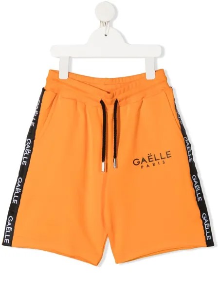 Gaelle Paris Kids шорты с логотипами на лампасах