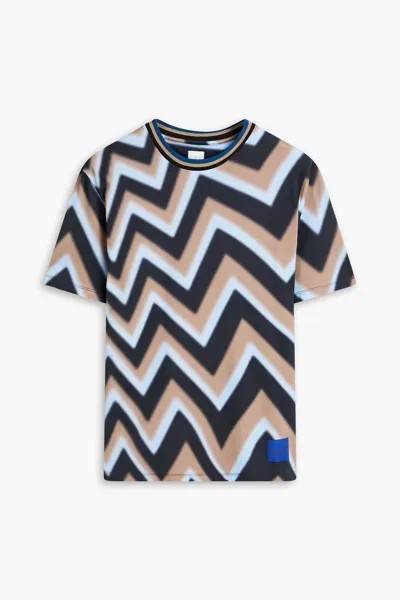 Футболка из хлопкового джерси с принтом Paul Smith, светло-синий