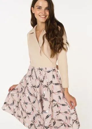 Вечернее платье женское AScool DRESS5002 бежевое 42 RU