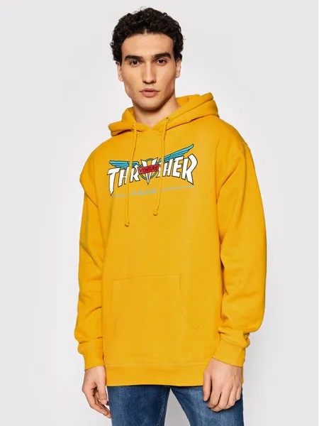 Толстовка обычного кроя Thrasher, желтый