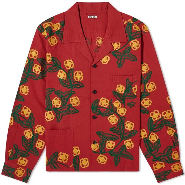 Куртка Bode Marigold Wreath Shirt, цвет Red