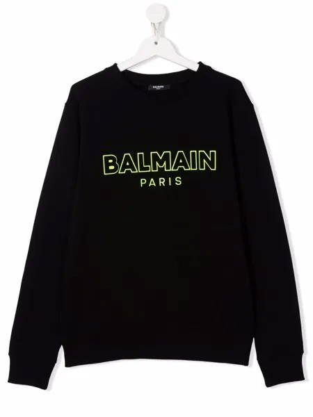 Balmain Kids толстовка с логотипом