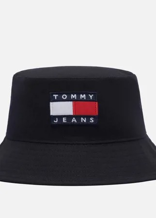 Панама Tommy Jeans Tommy Badge Reversible, цвет чёрный