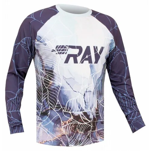 Лонгслив RAY, размер 56, белый, синий