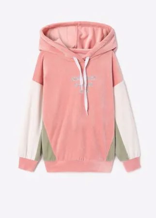 Плюшевое худи oversize для девочки Gloria Jeans