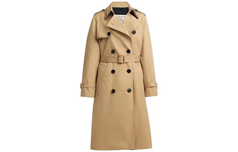 Женский тренч COACH, цвет Khaki