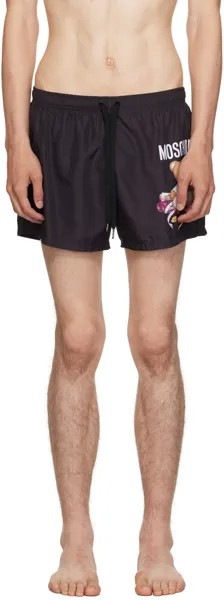 Черные шорты для плавания Moschino Tailor Teddy Bear