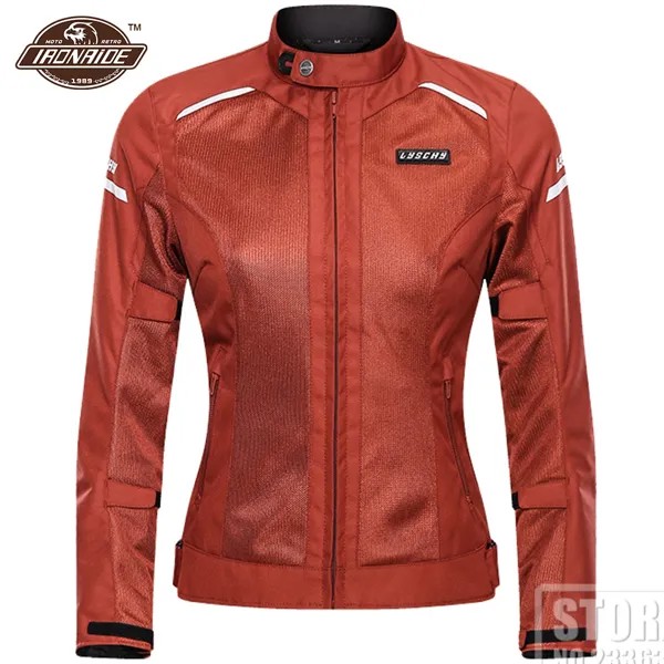 Мотоциклетная куртка LYSCHY для женщин, дышащий мотоциклетный костюм, сетчатая Защитная Экипировка, комплект одежды для езды на мотоцикле