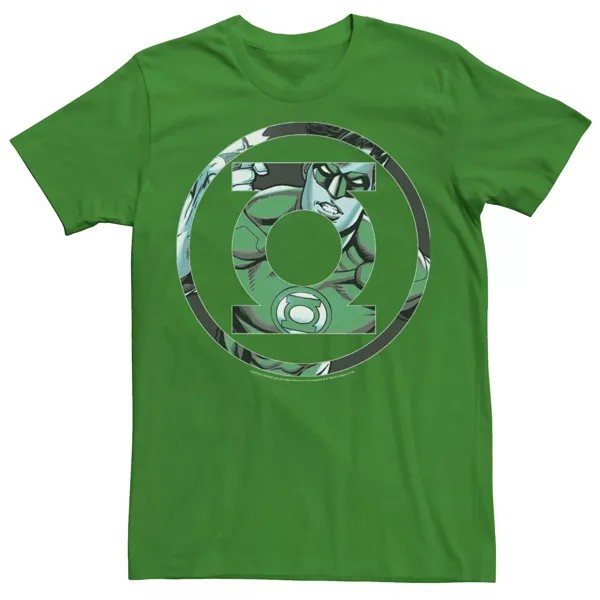 Мужская зеленая футболка с логотипом «Лига справедливости» DC Comics