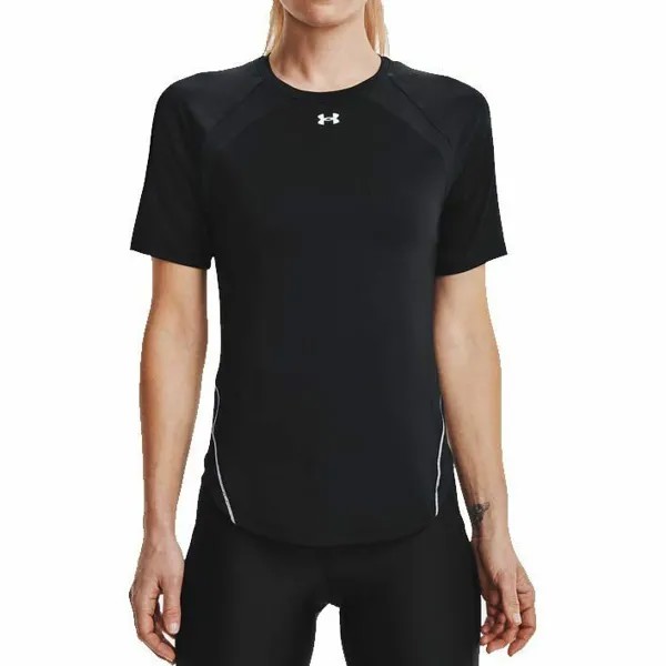 Under Armour CoolSwitch Футболка Женская черная спортивная одежда Футболка для спортивной одежды
