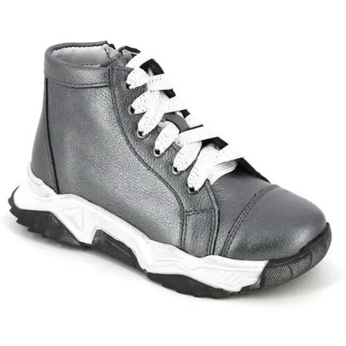 Ботинки Тотто, размер 27, серый, серебряный