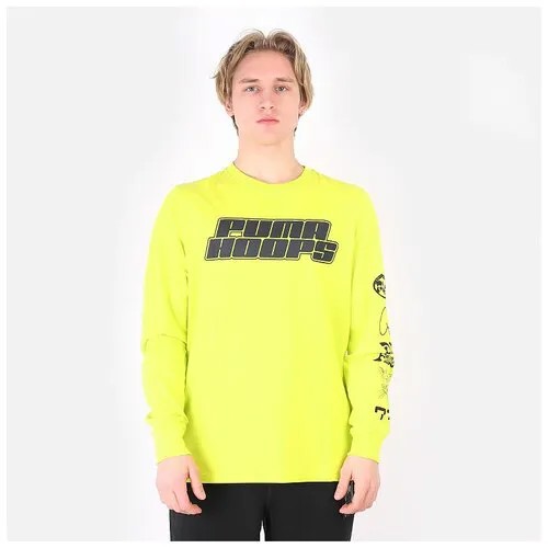 Лонгслив PUMA Qualifier LS Tee, размер XL, зеленый