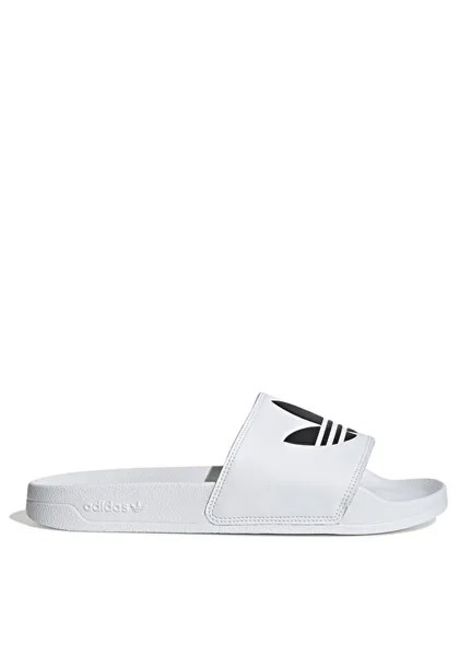 Бело-черные мужские тапочки Adidas