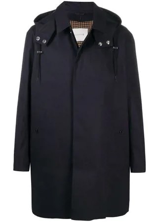 Mackintosh однобортное пальто DUNOON HOOD