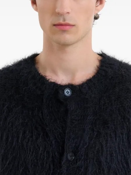 Marni фактурный кардиган, черный