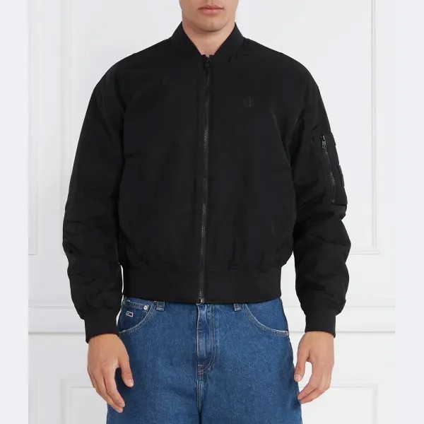 Бомбер стандартного кроя Calvin Klein, черный