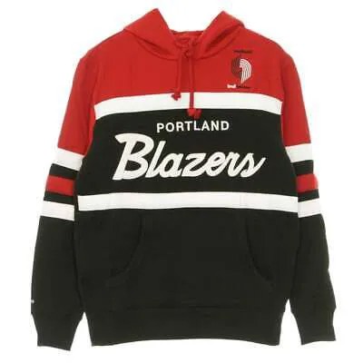 Mitchell - Ness Head Coach Hoodie Mens Black, Red Повседневная верхняя одежда FPHDSC19029-P