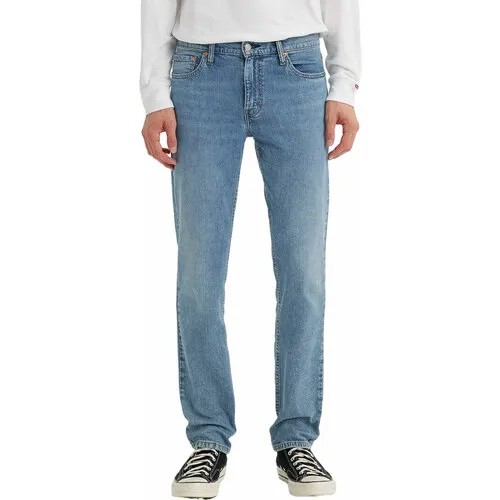 Джинсы зауженные Levi's, размер 33/34, голубой
