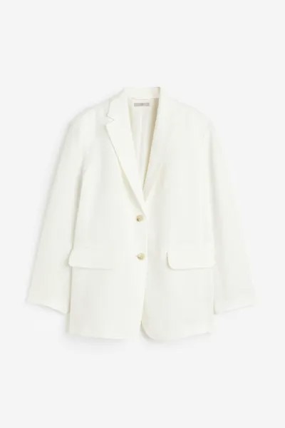 Пиджак женский H&M 1172106001 белый M (доставка из-за рубежа)
