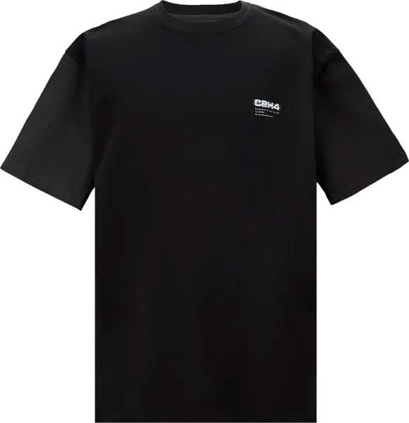 Футболка C2H4 Paneled T-Shirt 'Black', черный