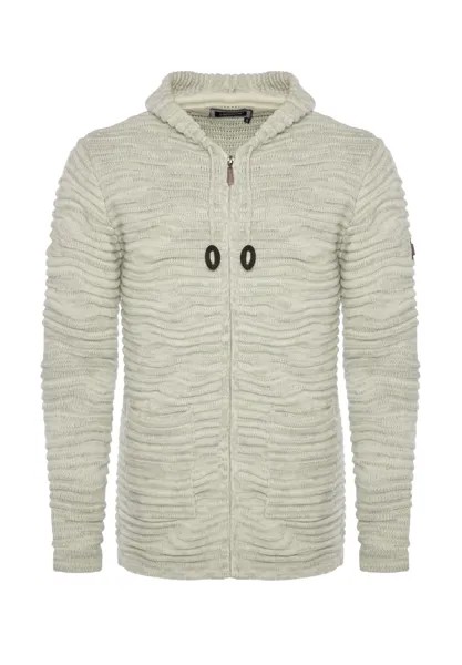 Кардиган LANG UND REISSVERSCHLUSS CARISMA, цвет beige