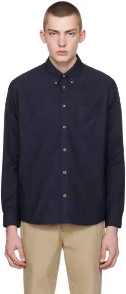 Темно-синяя рубашка Edouard A.P.C., цвет Dark navy