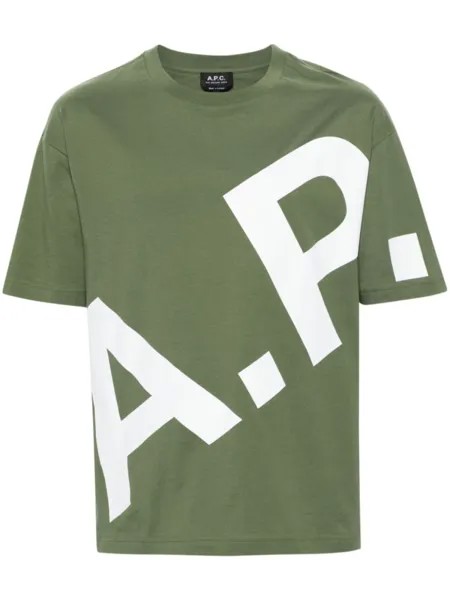 A.P.C. футболка Lisandre, зеленый